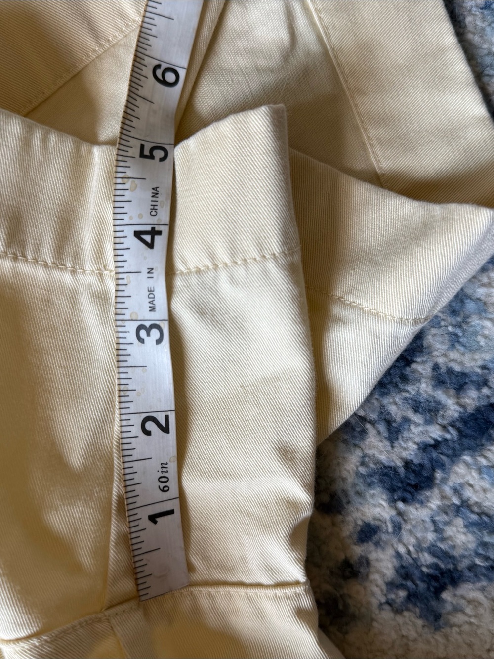 LOFT Yellow butter Cream Bermuda Chino Shorts with Welt Pockets - Picture 10 of 10